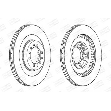 Disque de frein à l'unité...