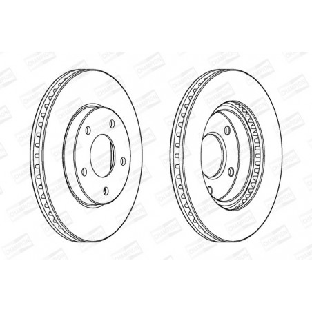 Disque de frein à l'unité...