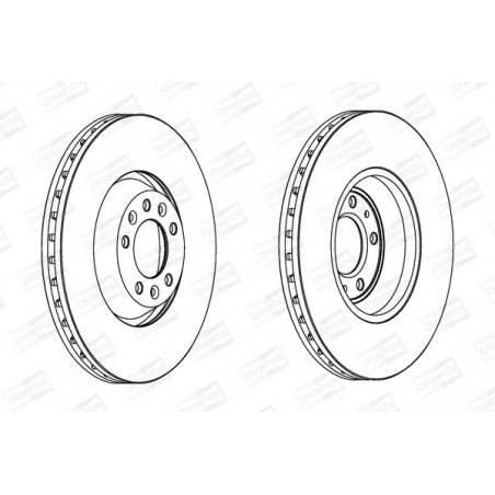 Disque de frein à l'unité...