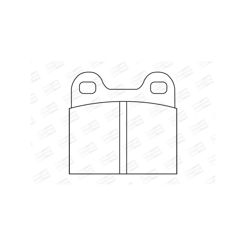 Jeu de quatre plaquettes de frein à disque CHAMPION