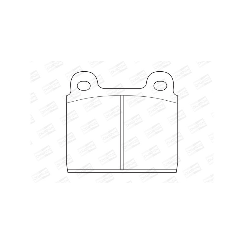 Jeu de quatre plaquettes de frein à disque CHAMPION