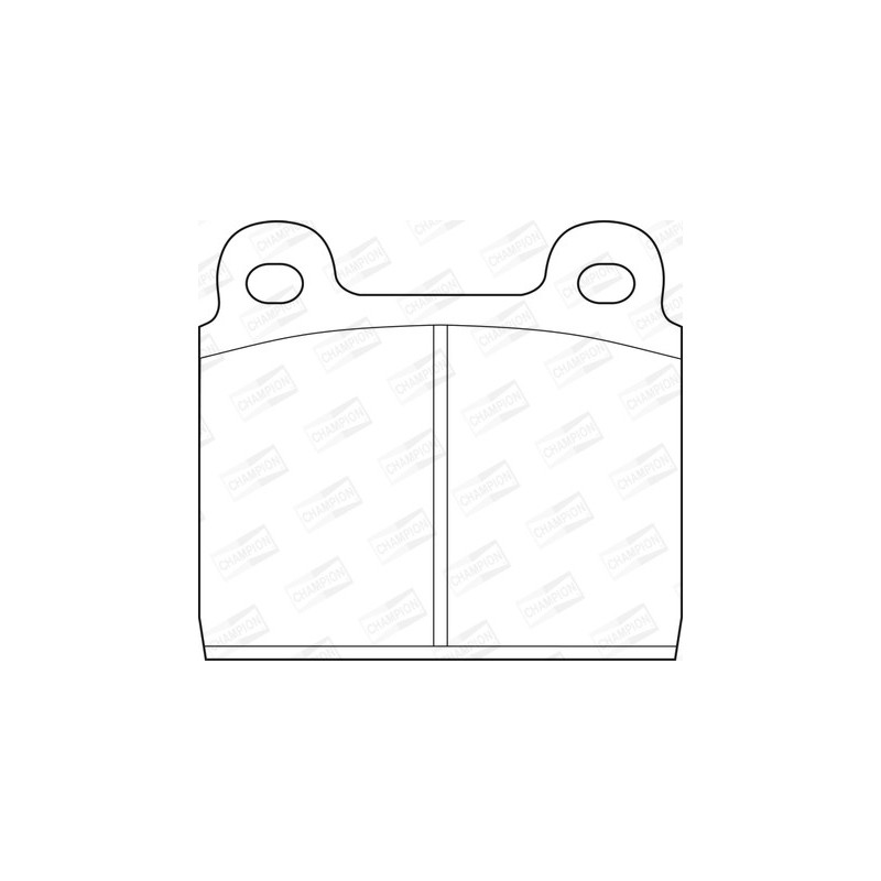 Jeu de quatre plaquettes de frein à disque CHAMPION