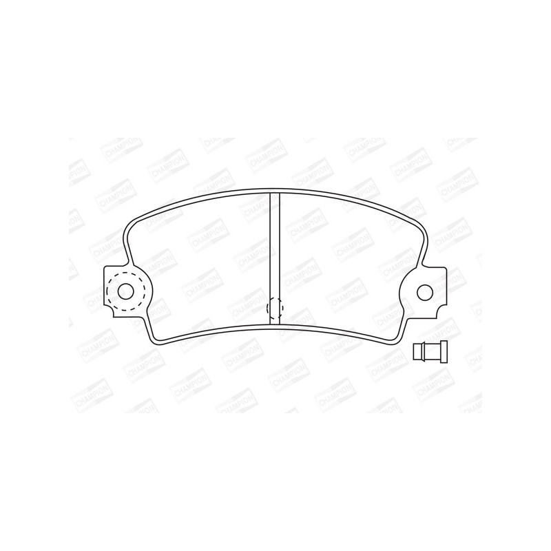 Jeu de quatre plaquettes de frein à disque CHAMPION