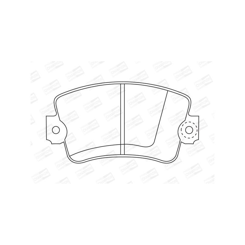 Jeu de quatre plaquettes de frein à disque CHAMPION