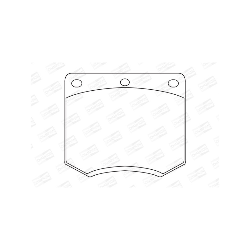 Jeu de quatre plaquettes de frein à disque CHAMPION