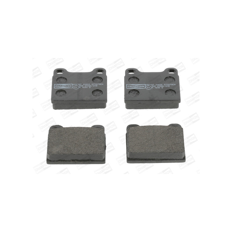 Jeu de quatre plaquettes de frein à disque CHAMPION