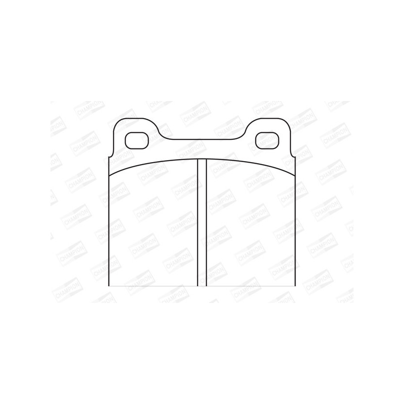 Jeu de quatre plaquettes de frein à disque CHAMPION