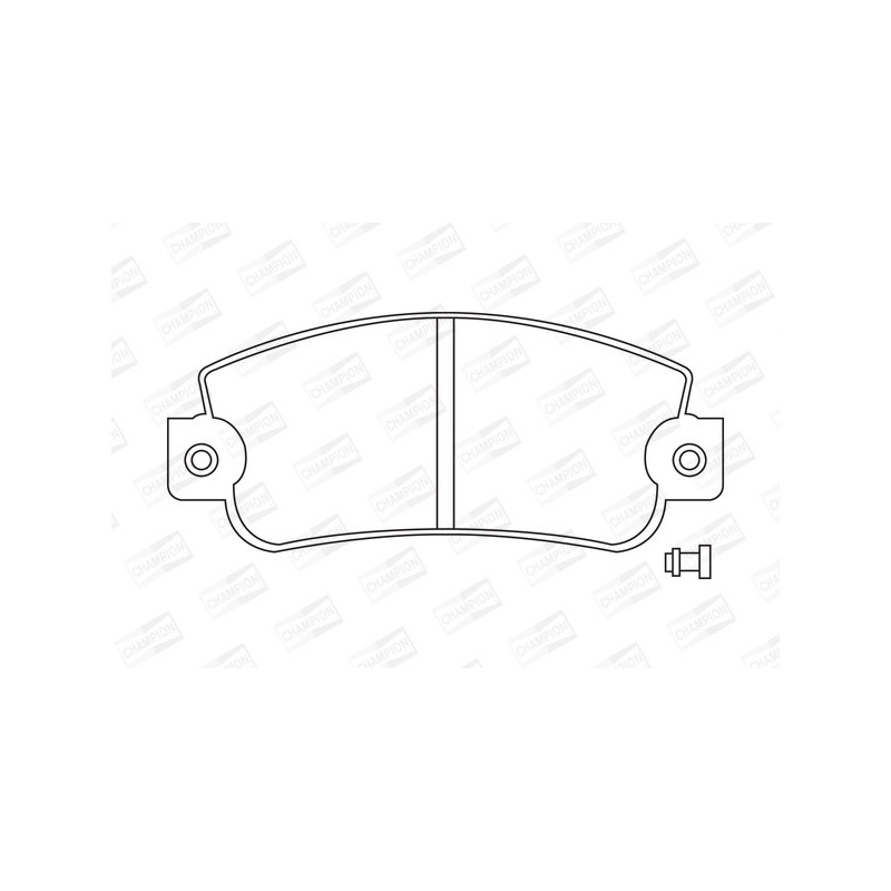 Jeu de quatre plaquettes de frein à disque CHAMPION