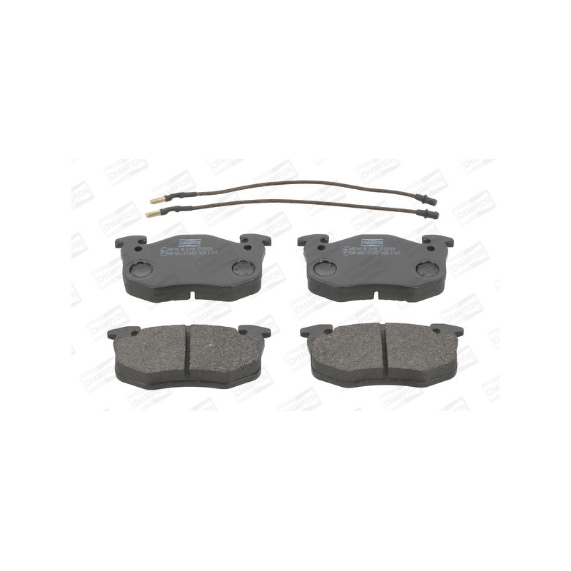 Jeu de quatre plaquettes de frein à disque CHAMPION