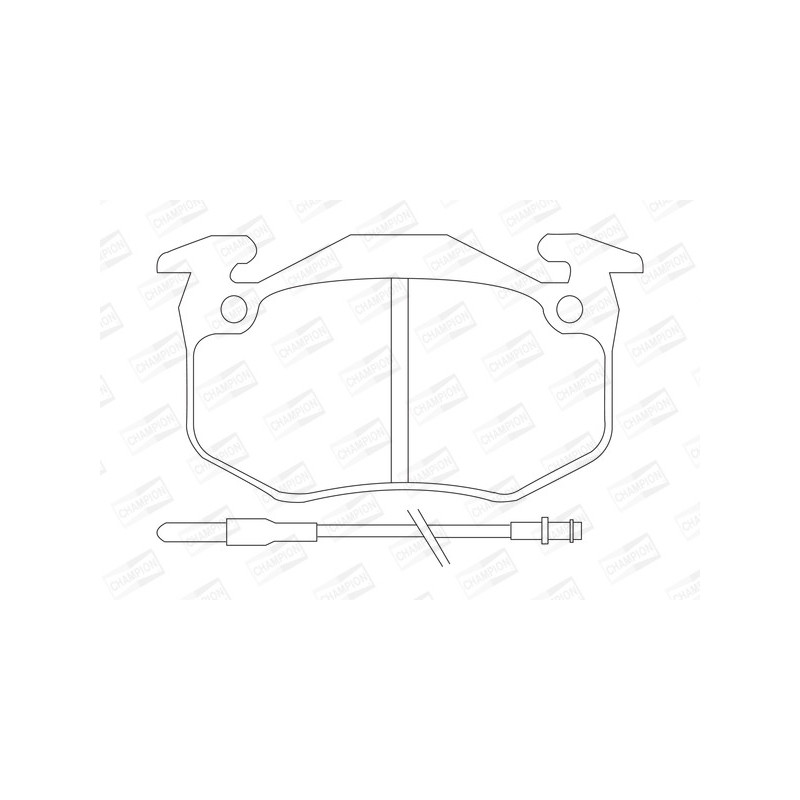 Jeu de quatre plaquettes de frein à disque CHAMPION