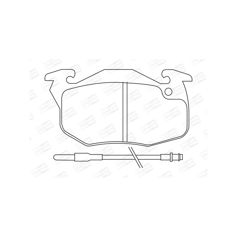 Jeu de quatre plaquettes de frein à disque CHAMPION