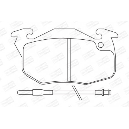 Jeu de quatre plaquettes de...