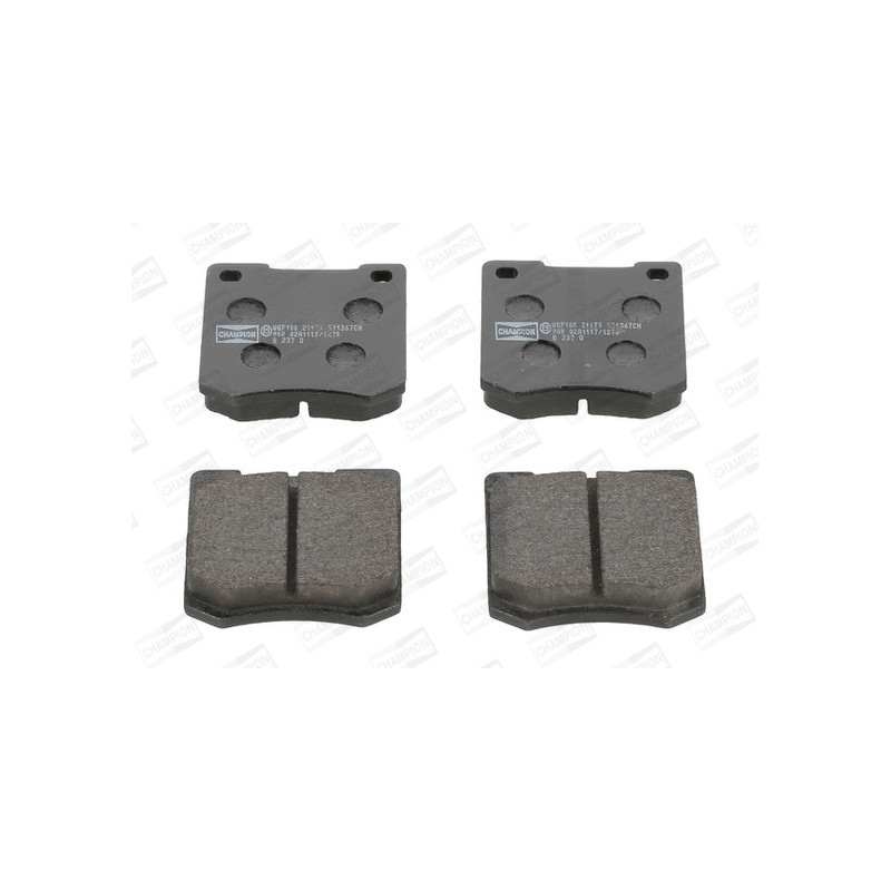 Jeu de quatre plaquettes de frein à disque CHAMPION