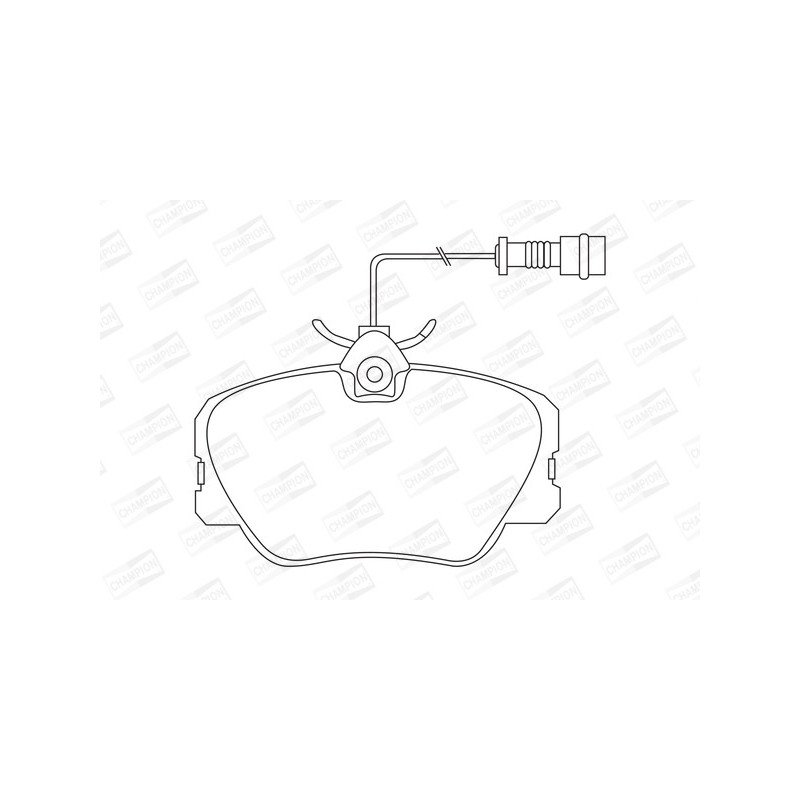 Jeu de quatre plaquettes de frein à disque CHAMPION