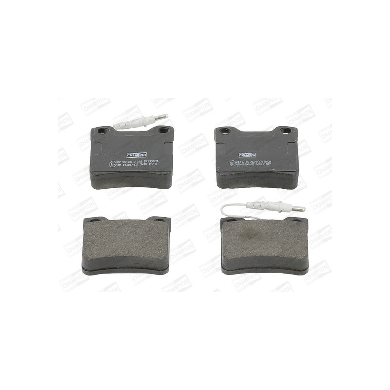 Jeu de quatre plaquettes de frein à disque CHAMPION