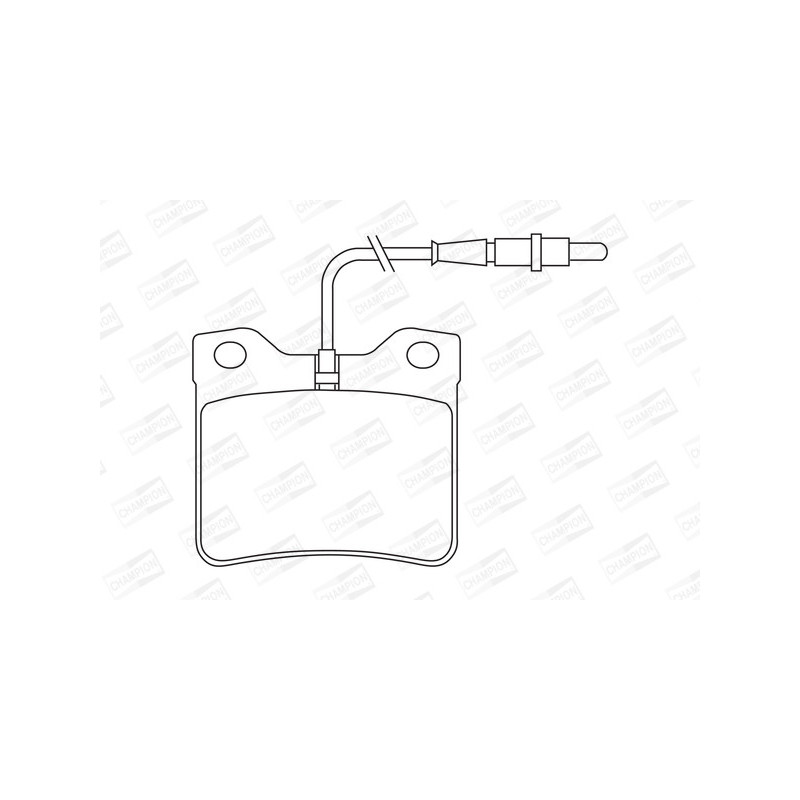 Jeu de quatre plaquettes de frein à disque CHAMPION