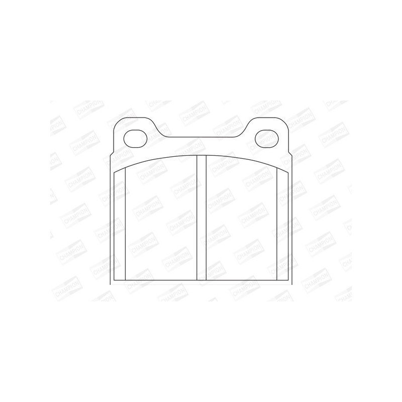 Jeu de quatre plaquettes de frein à disque CHAMPION