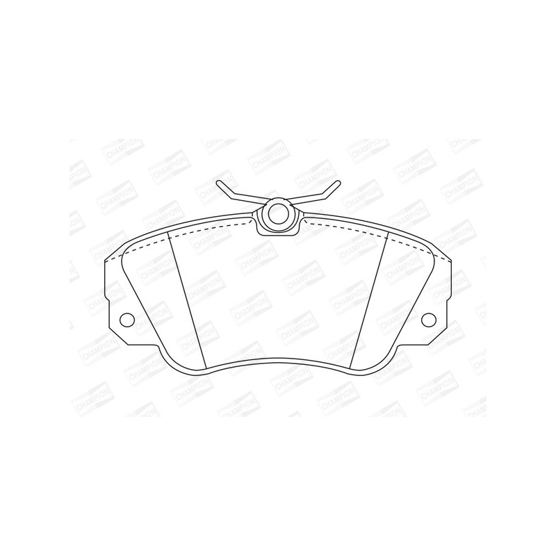 Jeu de quatre plaquettes de frein à disque CHAMPION