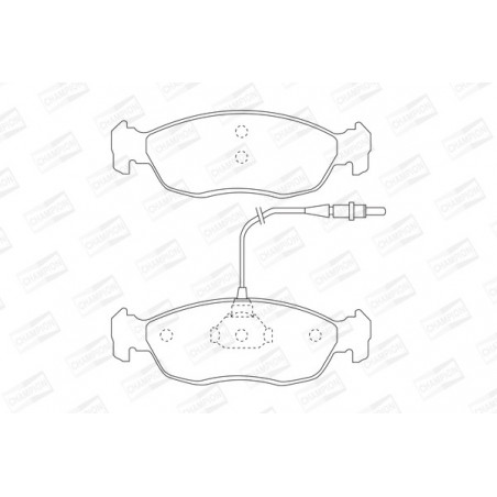 Jeu de quatre plaquettes de...