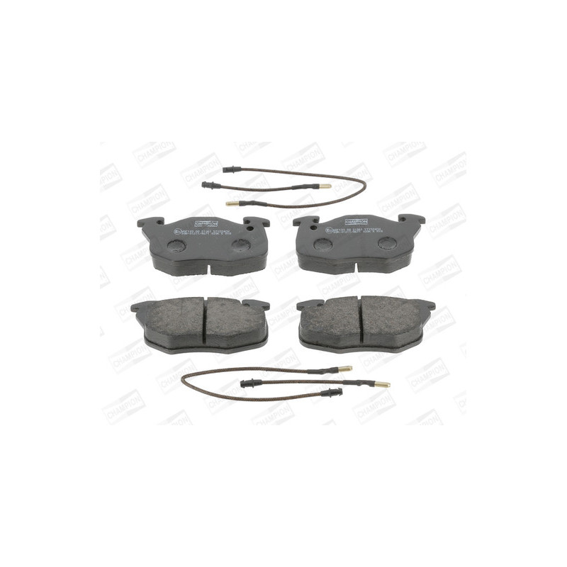 Jeu de quatre plaquettes de frein à disque CHAMPION