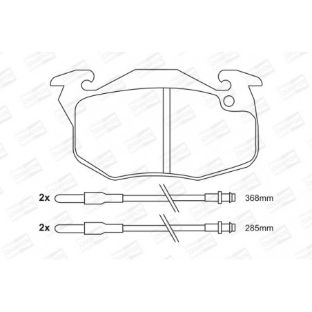 Jeu de quatre plaquettes de...
