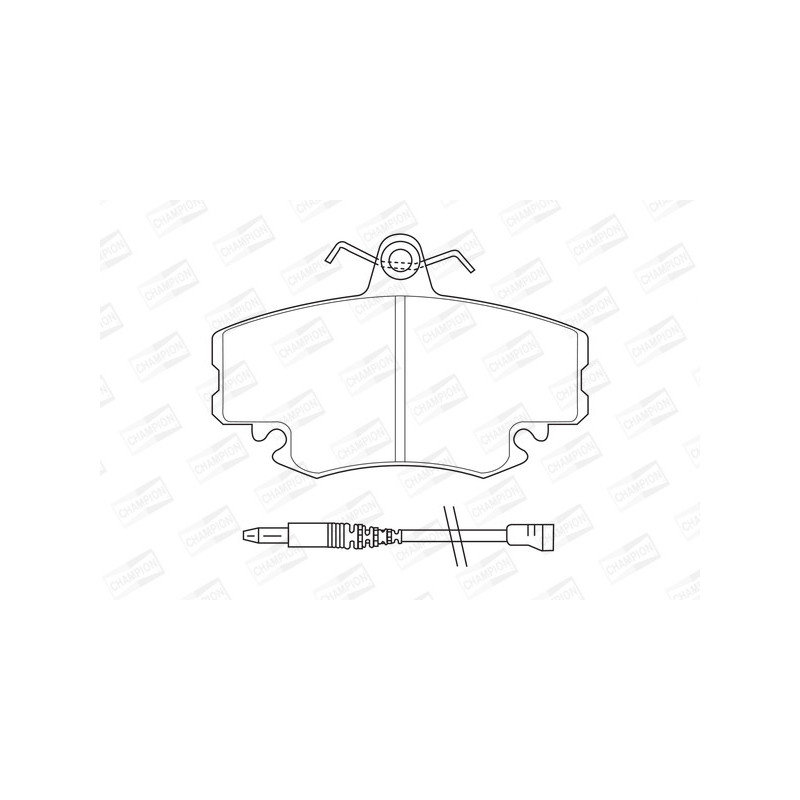 Jeu de quatre plaquettes de frein à disque CHAMPION