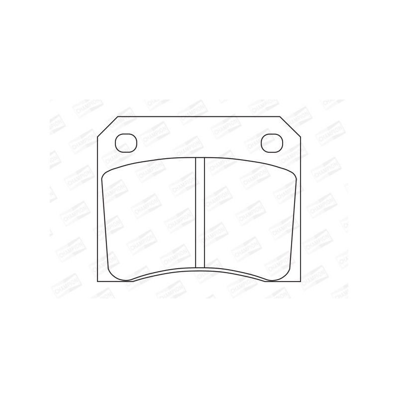 Jeu de quatre plaquettes de frein à disque CHAMPION