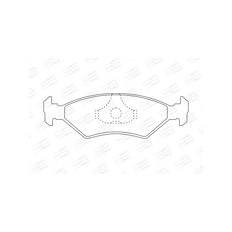 Jeu de quatre plaquettes de frein à disque CHAMPION