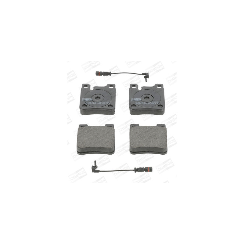 Jeu de quatre plaquettes de frein à disque CHAMPION