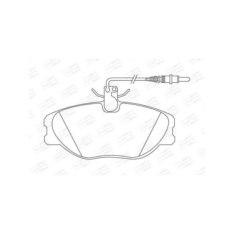 Jeu de quatre plaquettes de frein à disque CHAMPION