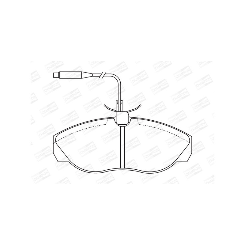 Jeu de quatre plaquettes de frein à disque CHAMPION