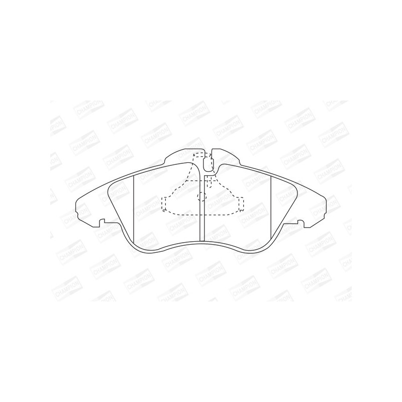 Jeu de quatre plaquettes de frein à disque CHAMPION