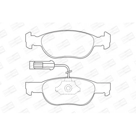 Jeu de quatre plaquettes de...