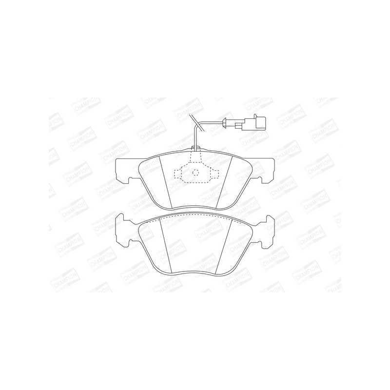 Jeu de quatre plaquettes de frein à disque CHAMPION