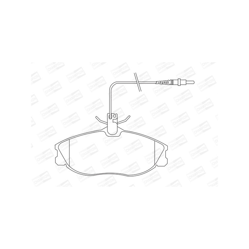 Jeu de quatre plaquettes de frein à disque CHAMPION