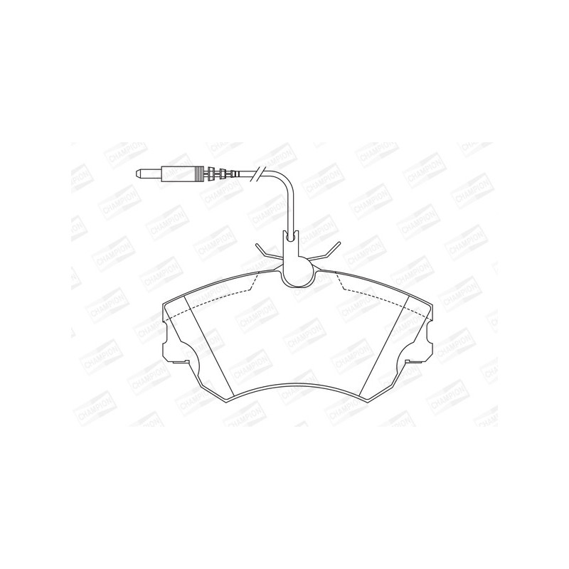 Jeu de quatre plaquettes de frein à disque CHAMPION