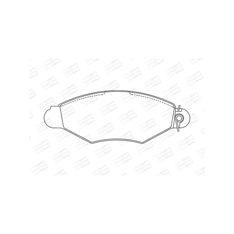 Jeu de quatre plaquettes de frein à disque CHAMPION