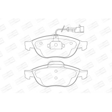 Jeu de quatre plaquettes de...