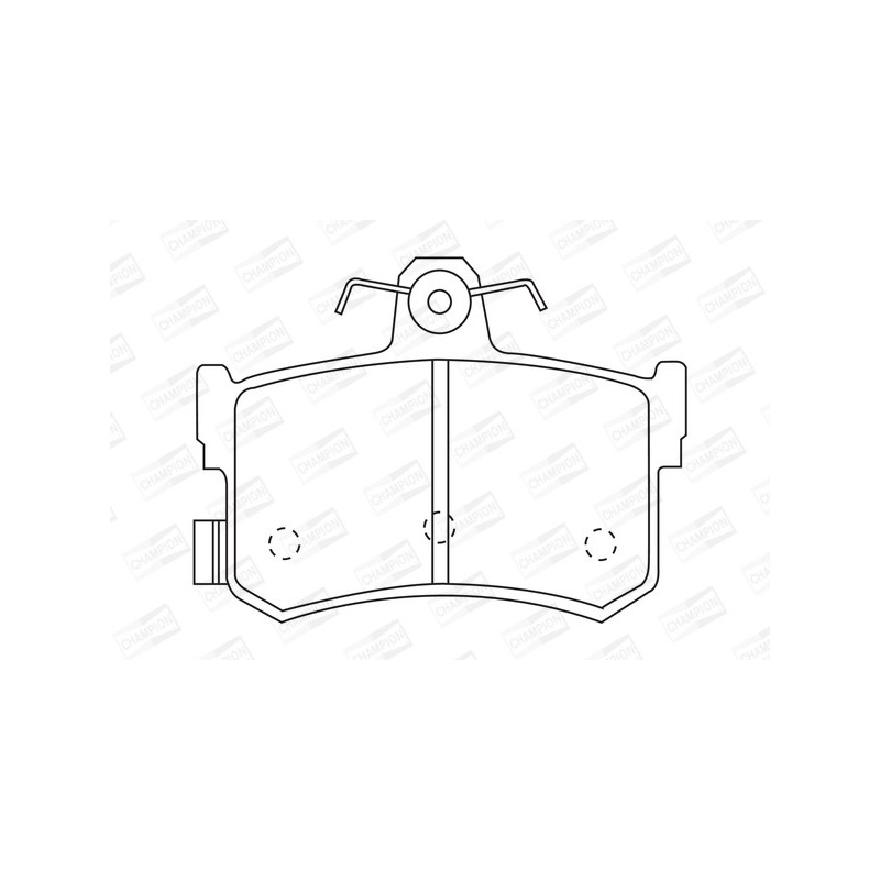 Jeu de quatre plaquettes de frein à disque CHAMPION