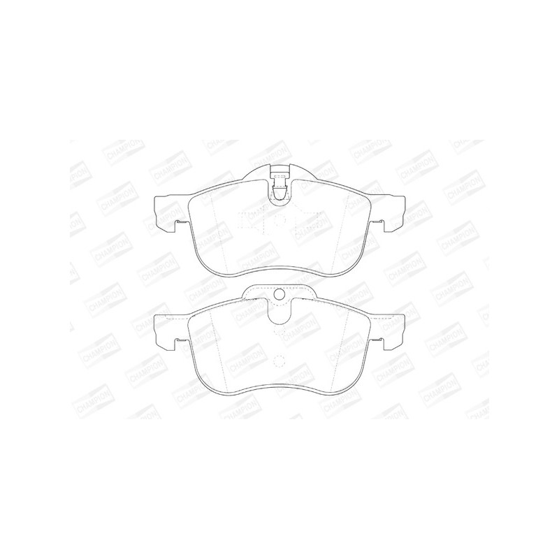 Jeu de quatre plaquettes de frein à disque CHAMPION