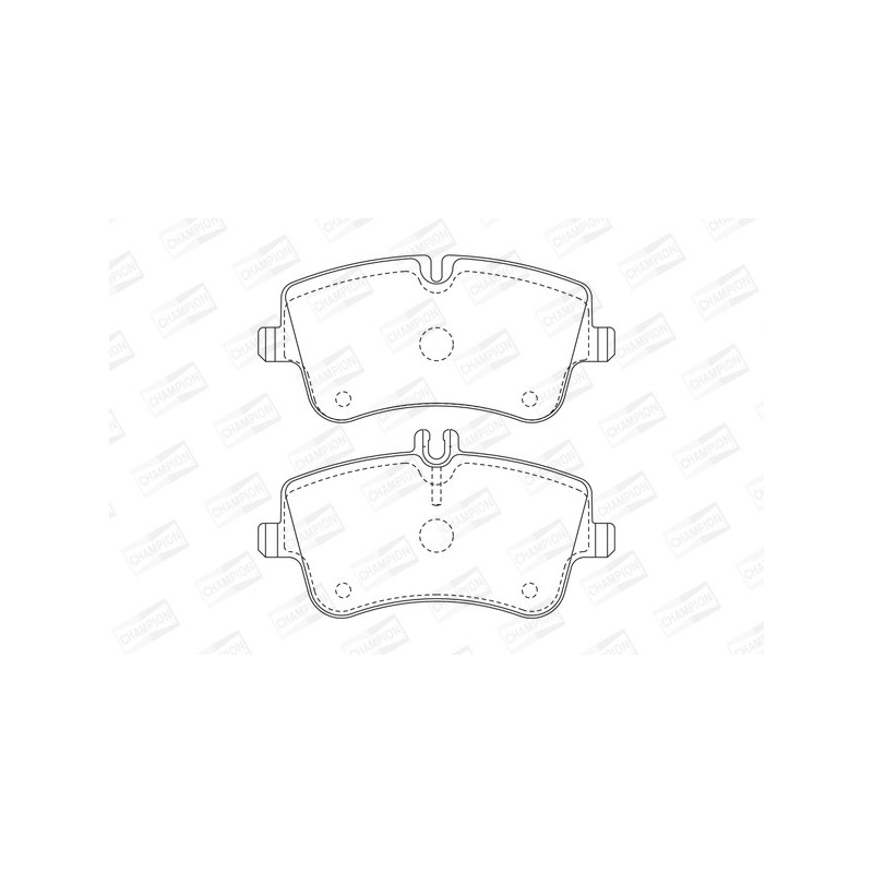 Jeu de quatre plaquettes de frein à disque CHAMPION