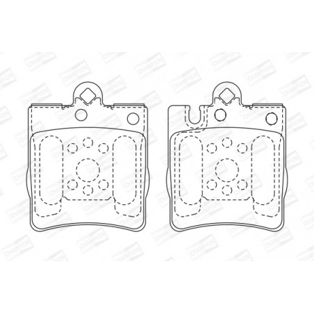 Jeu de quatre plaquettes de...