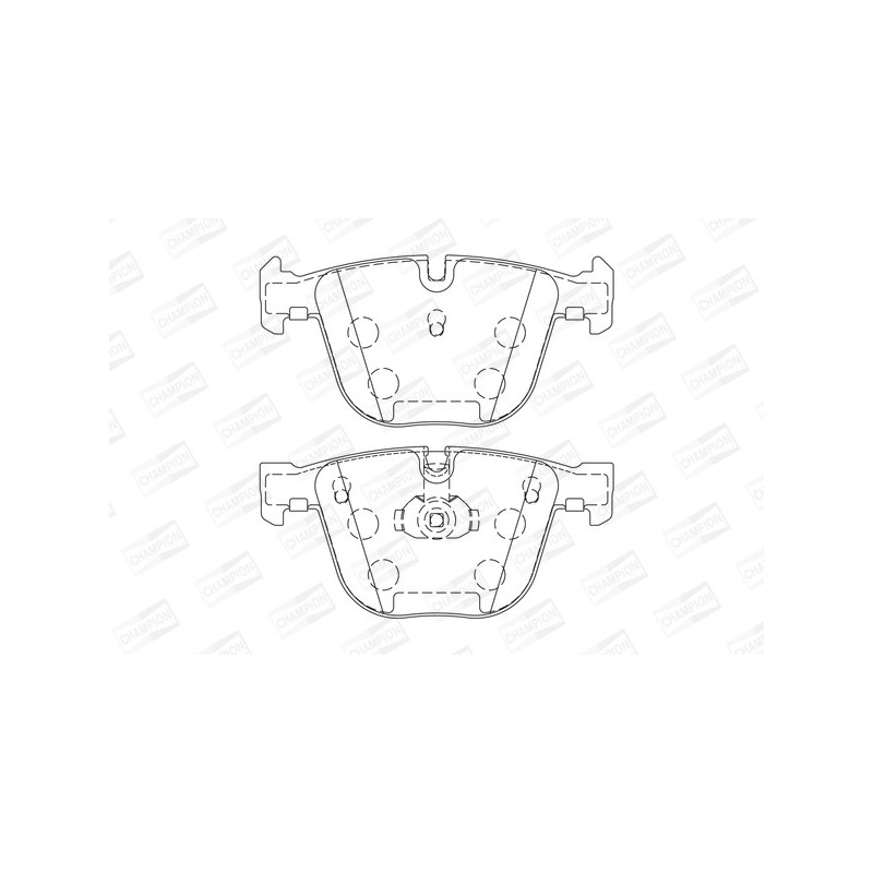 Jeu de quatre plaquettes de frein à disque CHAMPION