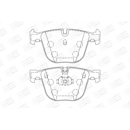 Jeu de quatre plaquettes de...