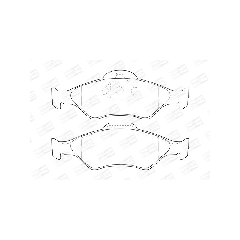 Jeu de quatre plaquettes de frein à disque CHAMPION