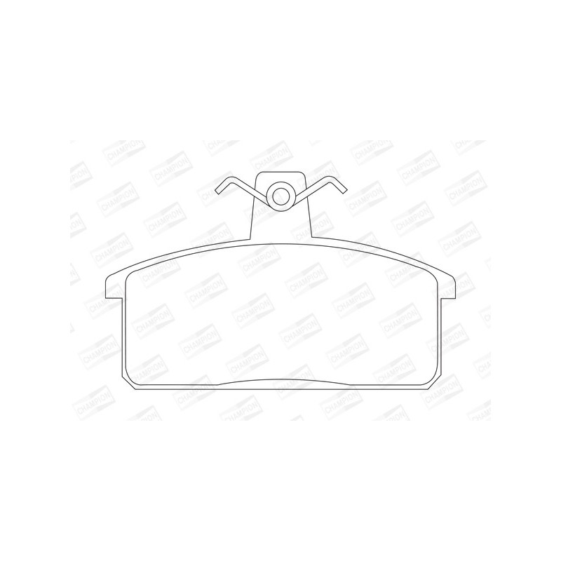Jeu de quatre plaquettes de frein à disque CHAMPION
