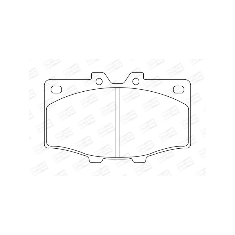 Jeu de quatre plaquettes de frein à disque CHAMPION