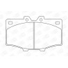 Jeu de quatre plaquettes de frein à disque CHAMPION