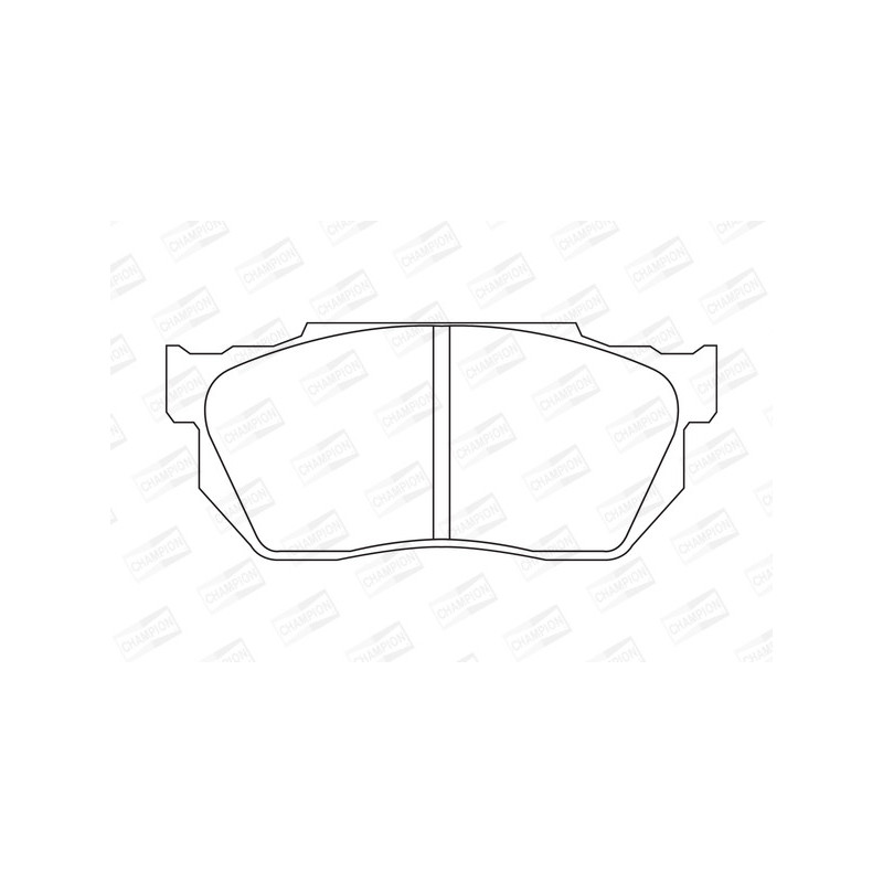 Jeu de quatre plaquettes de frein à disque CHAMPION