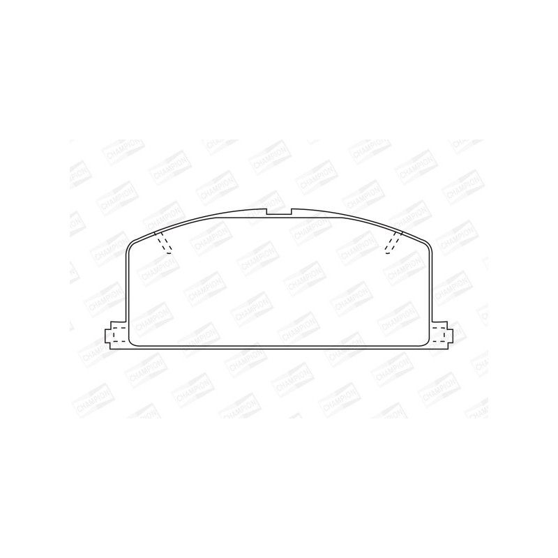 Jeu de quatre plaquettes de frein à disque CHAMPION